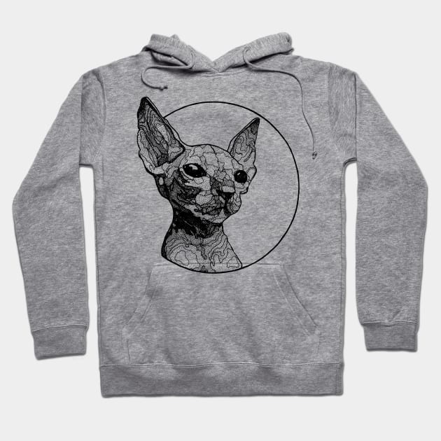 Inside out sphynx cat Hoodie by roman_v61